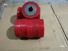 Máquina Embaladora Semiautomática Universal Rueda de Goma Encapsulada de Resina Melamínica Roja Marca Take-Send Return Belt Ruedas de Goma