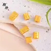Accesorios DIY Chapados en Oro con el Personaje '' (Buena Fortuna), Cuentas Espaciadoras Perforadas de Moda y Lujo, Amuletos de Buena Suerte y Fortuna, Accesorios para Pulseras Perforados al por Mayor