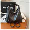 Mochila vintage, novo modelo transfronteiriço, bolsa de ombro estilosa para o dia a dia, bolsa tote crossbody, bolsa de mão casual de grande capacidade, versátil e moderna