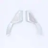 Adecuado para Honda 22 Civic 11ª generación anillo de audio de triángulo delantero decoración marco de altavoz de pilar A de triángulo delantero fibra de carbono plata L