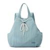 Mochila con cordón de estilo coreano para mujer, bolso de hombro ligero de nailon de gran capacidad y estilo zorro colorido