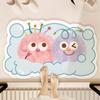 Alfombrilla absorbente para baño con dibujos animados, divertida alfombrilla antideslizante para puerta de baño, de diatomeas, de secado rápido