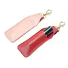 Estuche Portátil Diario para Guardar Labiales Personalizado de Cuero Resistente al Desgaste Bolsa para Guardar y Desinfectar Labiales Colgante Estuche de Cuero