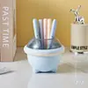 Porta-canetas Fofo de OVNIs Caixa de Armazenamento Criativa para Mesa Balde de Armazenamento de Papelaria para Escritório de Estudantes Ornamento Multifuncional Songtai