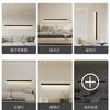 Luminária de Parede Listrada Minimalista Sala de Estar Quarto Tira de LED Luminosa Unilateral Lâmpada de Uma Palavra Lâmpada Linear de Linha