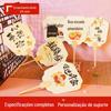 Fã Personalizado Retro Fan Cartoon Pequeno Ventilador Personalizado Promocional Grupo de Plástico Presente de Fã Dobrável Ventilador Impresso LOGO