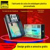 Fábrica de pvc fumante caixa de embalagem pet transparente caixa de plástico quadrado cor laser fosco pp caixa de plástico
