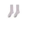 Calcetines de Mezcla de Lana para Mujer Estilo Otoño e Invierno, Calcetines de Media Pantorrilla, Resistentes al Frío y Cálidos de Lana Otoño e Invierno, Calcetines Clásicos de Punto Lisos para Casa