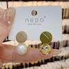 Aretes de tuerca de perlas irregulares con exquisito esmalte goteado estilo coreano para mujer, diseño de nicho, aretes de personalidad, aguja de plata, aretes estilo frío
