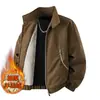 M-8XL/Tamanho Plus (Adequado para 100-300 jin) Jaqueta Grossa Masculina Forrada com Lã Casaco de Algodão Masculino Casual Americano Tendência