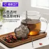 Tetera de Acero Inoxidable 304 Colador de Té Malla para Té Bola de Té Chapada en Oro con Asa Pinza para Bolsita de Té Separador de Té Accesorios