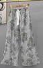 Pantalones de pijama de algodón para mujer, verano, finos, estampados, casuales, de pierna ancha, pueden usar mujeres embarazadas, comercio exterior, pantalones de talla grande