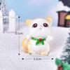 Nuevo micro paisaje transfronterizo navideño, lindo alce, pingüino, vaca, animal, muñeca, bola de cristal, pequeños adornos de escritorio