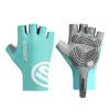 Guantes de Ciclismo Medio Dedo para Hombre y Mujer Protección Solar Antideslizantes Resistentes al Desgaste Anti-ampollas Tejido de Hielo Transpirables Guantes Deportivos de Fitness