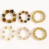 Set de 3 anillos Maillard, set de anillos elásticos acrílicos de estrella bohemia, accesorios de mano de alta gama en capas