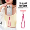 Lanyard para Teléfono Tejido Hecho a Mano Más Vendido en Amazon Encanto para Teléfono con Hebilla de Anillo Redondo Creativa Correa de Muñeca Anti-pérdida Estilo Europeo y Americano
