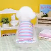 Chaleco Rayado para Mascota Delgado Oso de Peluche Bichón Pomerania Cachorro Pequeño Ropa para Gato Primavera y Otoño 23 Chaleco Rayado Floral Colorido