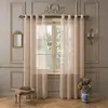Directamente del fabricante: Cortinas Vintage Transparentes Color Crema Estilo Francés, Producto Terminado, Permiten el Paso de la Luz pero No Son Transparentes, para Decoración y Privacidad de Sala de Estar y Dormitorio