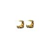 Brincos de ouro com estampa de leopardo europeus e americanos, moda retrô, alto valor, tudo combinado, luz, luxo, elegante, moda feminina, joias para orelha