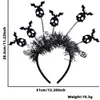 Diadema Divertida de Dibujos Animados para Halloween Accesorios para el Cabello Decoraciones para Fiesta Temática del Festival de Fantasmas Diadema de Murciélago Araña Hebilla para la Cabeza