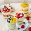 Copo Bobo Descartável Sorvete Sobremesa Mousse Bolo 360ml Tampa Panda Copo Bobo Copo Gordinho em Forma de U