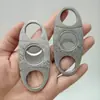 Tijeras para Cigarros de Doble Filo de Acero Inoxidable con Patrón Damasco, Cortador de Cigarrillos, Pinzas Portátiles para Cigarros de Doble Filo, Regalo