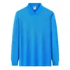 Camisa Polo Masculina de Manga Longa com Gola Pequena de Luxo Leve 2026 Outono Novo Estilo Tendência Casual Cor Lisa Camisa Polo
