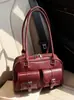 Bolso Retro Boston Transfronterizo para Mujer Moda Nueva Tendencia Otoño e Invierno Bolso de Mano de Nicho para Viajar Bolso de Hombro