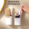 Estante para Peines Montado en la Pared Sin Perforaciones Baño Lavabo de Baño Pared Tubo de Almacenamiento para Pasta de Dientes Cepillos de Dientes Navajas de Afeitar
