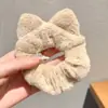 Scrunchie Estilo Coreano para Mulheres, Elástico de Cabelo de Alta Qualidade para Outono e Inverno, Acessório de Cabelo Elegante e Atmosférico, Cordão de Cabelo de Renda para Rabo de Cavalo Baixo