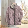 2025 Estación Independiente Temu Moda Femenina Chaqueta de Algodón Plisada Estampado Floral Digital Botón 6 Chaquetas de Algodón para Mujer