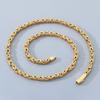 Pulseira Hip Hop Street Moda Bizantina Simples Dominadora Ponto Corrente Positivo e Reverso Corrente Imperial Aço Inoxidável Pulseira Masculina