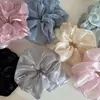 Goma de Pelo Plisada Grande Estilo Coreano, Fresca y Dulce, Accesorio Irregular de Tela Hecho a Mano para el Cabello
