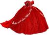 Vestido de Rendimiento para Adultos Europeo y Americano AliExpress Baile Fuera del Hombro Falda Grande Calcomanía Floral Vestido Ventura Hilo de Color Vestido de Noche