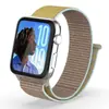 Adequado para Pulseiras de Nylon para Apple Watch, Pulseiras de Tecido de Nylon para Apple Watch, Pulseiras de Argola de Velcro