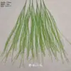 Simulação de grama Longxu, aspargos, lasanha fofa, material de flor de plástico dourado, fileira de chão de casamento estilo mori verde, arranjo de flores de teto