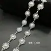 Corrente de Strass para Roupas Liga de Strass Sem Garras Anti-Enrosco Corrente de Strass para Roupas DIY Ombro Roupa Formal Decoração de Sapato Decoração de Embalagem de Bolsa Acessórios Produto Não Acabado
