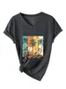Llévame donde verano Amazon Wish sitio independiente moda versátil camiseta de mujer con cuello en V y manga corta