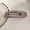 Pinza Grande de Pico de Pato Esmerilada Sin Costuras Horquilla Celebridad Cibernética Flequillo Lateral Pinza de Una Palabra Cabello Roto Horquilla Clip para Recoger Cabello Parte Posterior de la Cabeza
