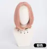 Peluca Universal para Cosplay con Red Frontal, Disponible en Múltiples Colores, Estilo Anime de 35 cm, No Requiere Adhesivo
