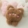 Llavero Colgante Animal Oso Estéreo Ins Broche de Felpa Estéreo Zapato Bolso Adorno para la Cabeza DIY Accesorios de Muñeca Rellena de Algodón