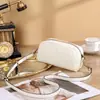 Bolso de Mano Pequeño Cuadrado de Piel Genuina Estilo Nuevo Primavera y Verano 2026, Bolso Cruzado Pequeño de Hombro Tejido con Cremallera Única a la Moda, Bolso Casual para Mujer