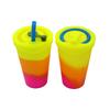 Copo de Silicone com Canudo Mais Vendido no Exterior, Copo de Silicone Antiderrapante com Canudo 480ml, Aparência Premium, Resistente a Altas Temperaturas, Logotipo Imprimível