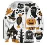 Colección europea y americana de otoño/invierno 3D digital de Halloween: sudaderas unisex de cuello redondo para exportación, incluyendo sudaderas con capucha para hombre