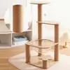Marco de Escalada para Gatos Cápsula Espacial Árbol para Gatos Poste Rascador de Sisal Plataforma para Saltar Suministros para Gatos Todo en Uno Cama Multinivel para Gatos Rascador Elevado para Gatos