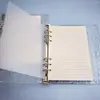 Venda Direta de Fábrica Caderno A5 Ondas d'Água Caderno de Folhas Soltas Binder com Capa Transparente Bloco de Notas