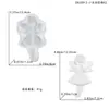 Colgante de Estrella DIY Orgulloso para Niña Pequeña Molde de Pegamento Adornos Lindos de Angelitos Molde de Silicona para Yeso
