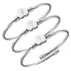 Europeu e Americano amor aço inoxidável fio trançado coração aberto letra cabo aço titânio coração de pêssego pulseira joia pulseira
