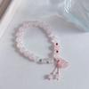 Nueva Pulsera de Cristal Rosa para Mujer Nicho de Alta Gama Calabaza Cuentas de la Suerte Nuevo Estilo Chino Moda Nacional Pulsera de Cuentas Pulsera para Novia