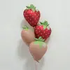 Balões de Folha de Alumínio Cor Retro Estilo Ins Série 18 polegadas Cor Caramelo Creme Formato de Coração para Decoração de Festa de Aniversário